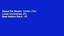 About For Books  Cinder (The Lunar Chronicles, #1)  Best Sellers Rank : #5