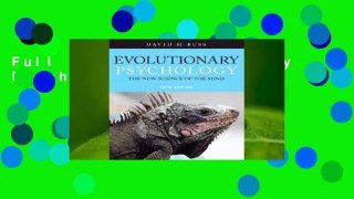 Full E-book Evolutionary Psychology  For Kindle
