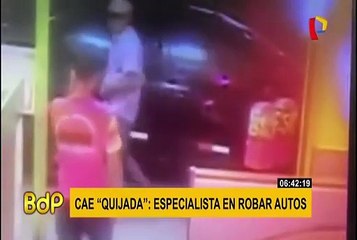 Capturan a 'Quijada', integrante de banda de robacarros que operaba en Lima Norte