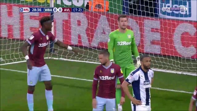 West Brom 1-0 Aston Villa [2-2 on agg.] - Craig Dawson goal