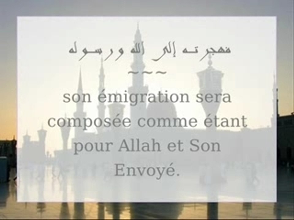 Les actes ne valent que par leurs intentions !