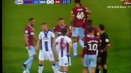 Chris Brunt with a crazy stomp on John McGinn