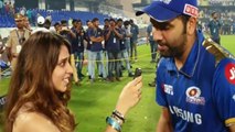 Ritika Sajdeh interviewed Rohit Sharma after MI 4th IPL Title win | वनइंड़िया हिंदी