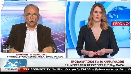 O υποψήφιoς ευρωβουλευτης ΣΥ.ΡΙΖ.Α. , Δ.ΠΑΠΑΔΗΜΟΥΛΗΣ  στο STAR Κεντρικής Ελλάδας