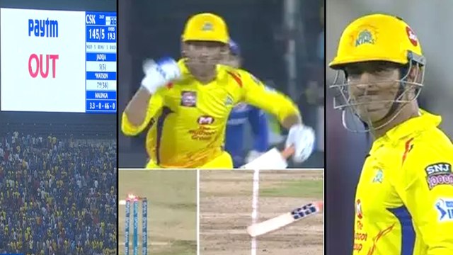 IPL 2019 : MS Dhoni's Dramatic Run Out Causes Stir On Twitter,CSK Fans Fume || Oneindia Telugu