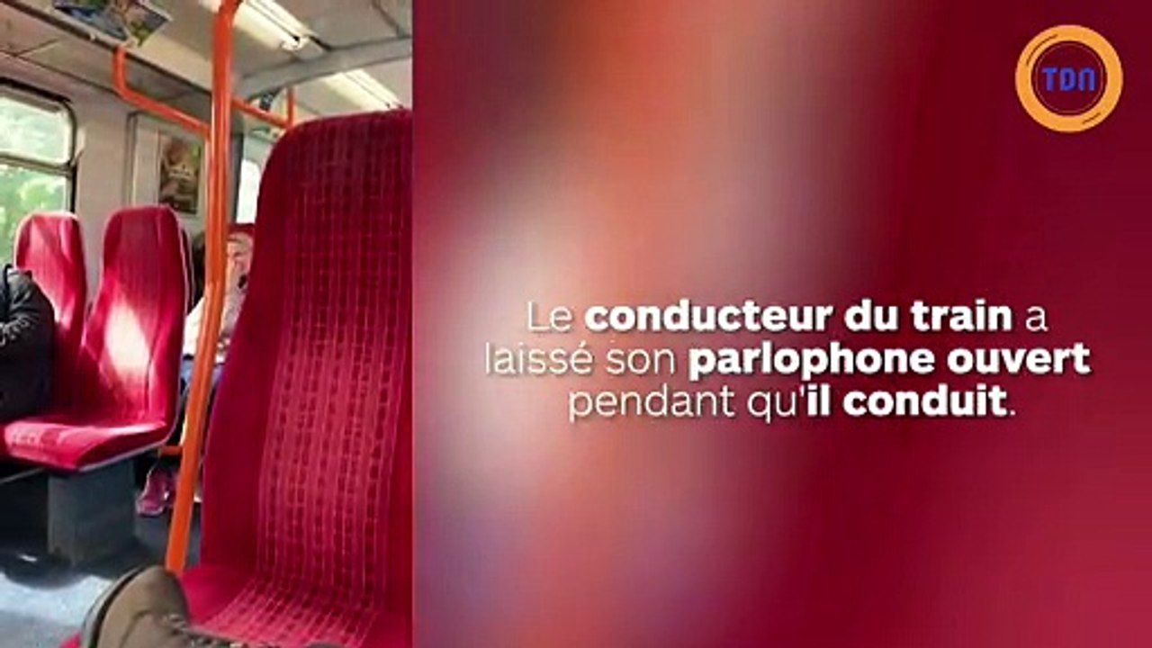Le conducteur d’un train regarde un film pour adultes et diffuse le son dans les haut-parleurs du train par inadvertance !