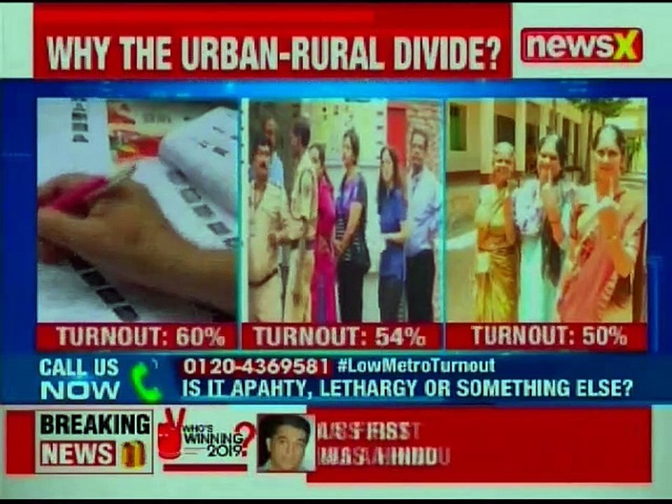 Low Voter Turnout in Metro cities like Delhi, Mumbai and Bengaluru, Lok Sabha Elections 2019 Phase 6