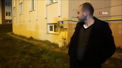 Karganın yavruları için seçtiği yuva yeri görenleri şaşırttı