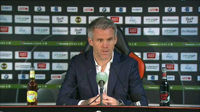 La réaction de Mickaël Landreau après FC Lorient - Sochaux (0-0) 18-19