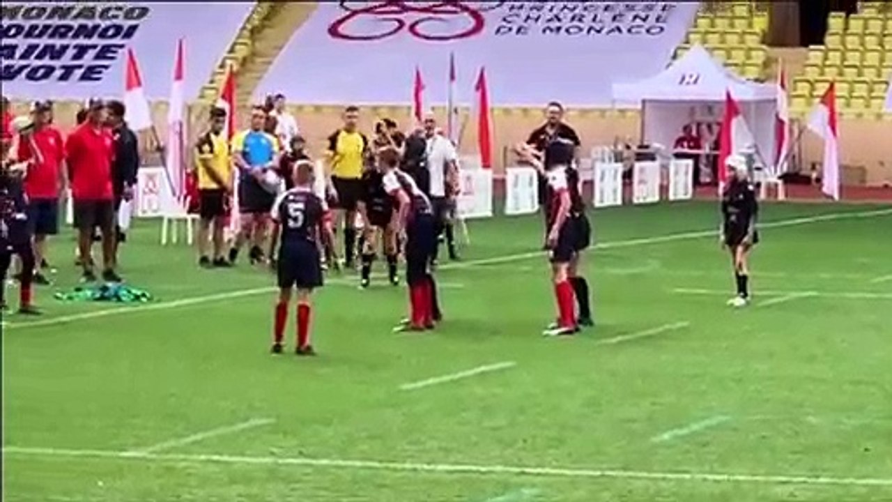 Essai des  Benjamins (Tournoi de rugby à 7 de Monaco)