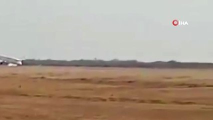 Yolcu Uçağı Ön Tekerlekleri Açılmadan İniş Yaptı