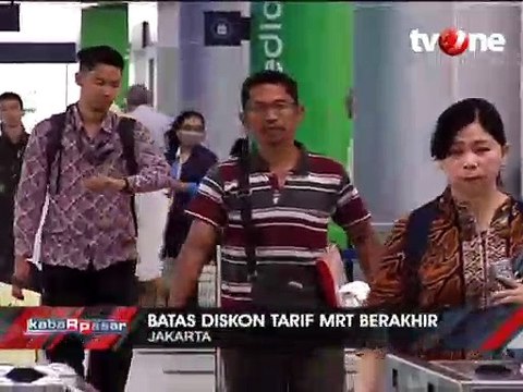 Tarif MRT Kembali Normal Mulai Hari Ini