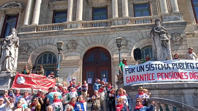 Los pensionistas se vuelven a concentrar en Bilbao