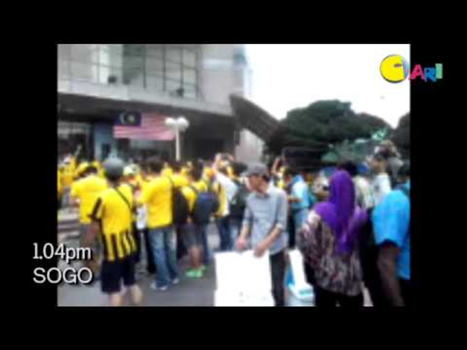 Laporan Khas Bersih 4.0 : Keadaan Di Depan SOGO, Peserta Semakin Ramai