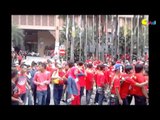 Rakyat Berarak Di Jalan Conlay Dengan Sepanduk Dan Bendera