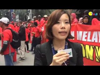 【916红衫大集会 现场直击】数千红衫军聚集 马来妇女怒骂“猪就是猪”