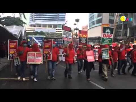 Bukit Bintang, Peserta Berarak Sambil Melaungkan 'Hidup Melayu'