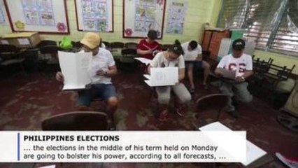 Elections in Philippines to underpin Duterte's power in middle of his term