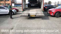 New BMW 530d M Sport Delivery @CarLease UK - Curtain Side Transport 2019 BMW 5 Series Saloon Lease