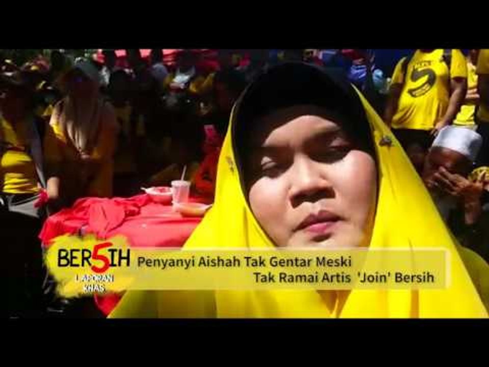 【CARI BERSIH】 Penyanyi Aishah Tak Gentar Meski Tak Ramai Artis 'Join' Bersih