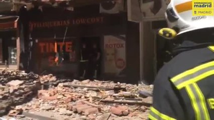 Aparatoso accidente en Madrid