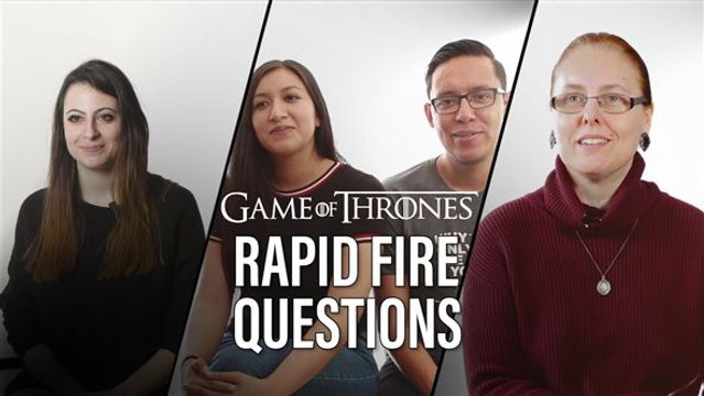 Game of Thrones experts play Rapid Fire Questioning