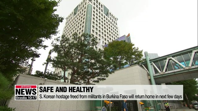 S. Korean hostage freed from militants in Burkina Faso to return home in next few days