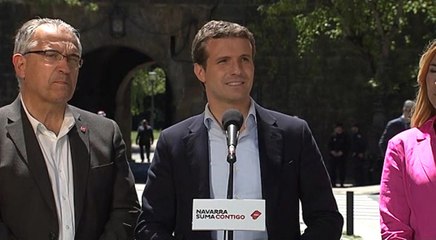 Casado dice que la "suma funciona" como muestra la coalición navarra