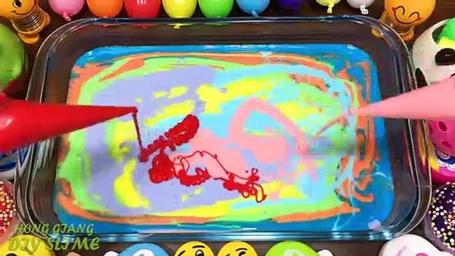 Making Slime with Piping Bags #2 ! Mixing Clay and Glitter into Slime ! Satisfying Slime