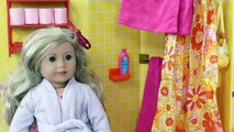 Baby Doll Bathroom Morning Routine in the Dollhouse!