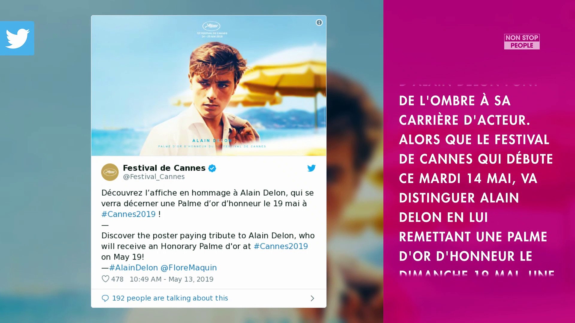 Cannes 2019 Une Petition S Oppose A La Palme D Honneur D Alain Delon Video Dailymotion