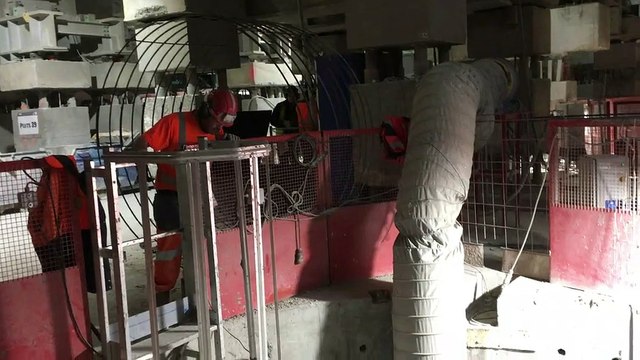 Visite du chantier Eole à La Défense