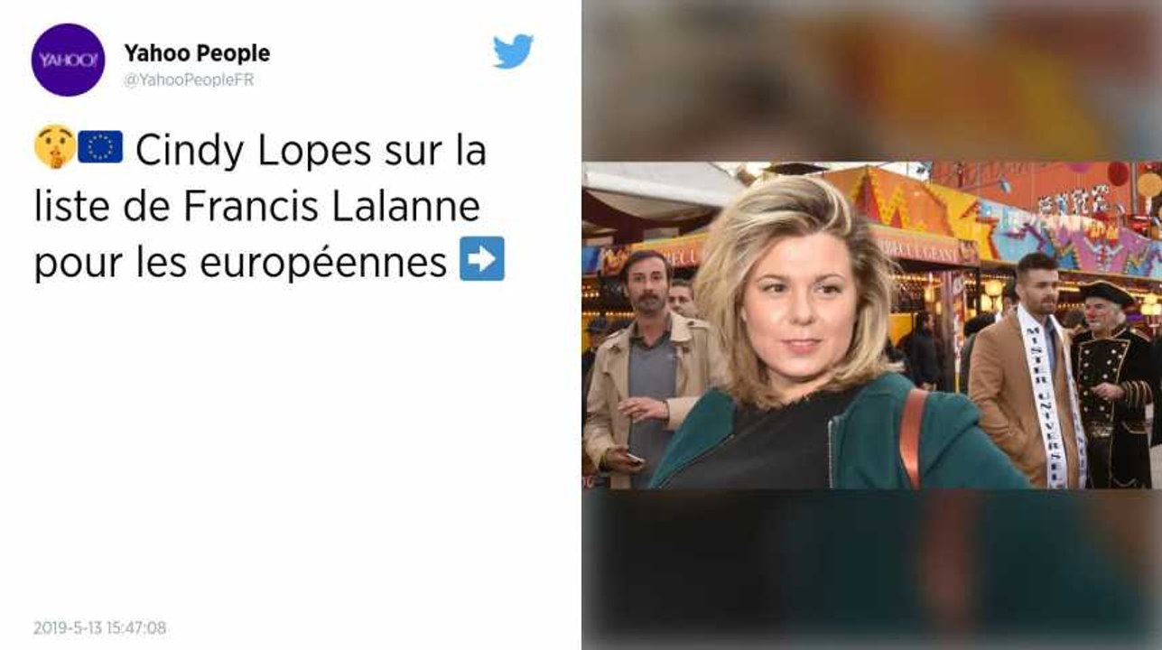 Européennes: l'ex-candidate de Secret Story Cindy Lopes rejoint la liste gilets jaunes de Francis Lalanne