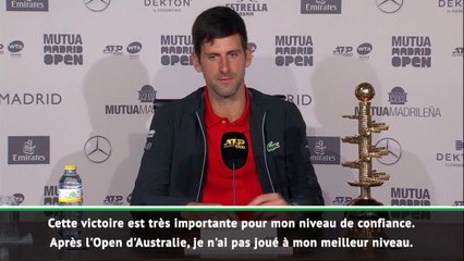 Madrid - Djokovic : ''J'avais juste besoin d'un déclic''