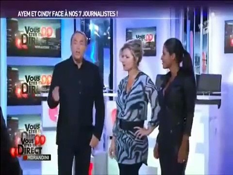 Cindy LOPES - Vous Êtes En Direct - 05 Septembre 2012 - NRJ12 - Jean-Marc Morandini