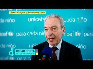 César Costa cumplió 15 años como embajador en la Unicef | De Primera Mano