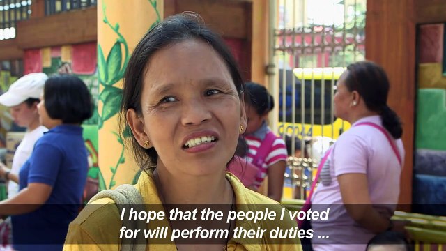 Filipino voters cast ballots in mid-terms election