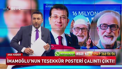 İmamoğlu'nun teşekkür posteri çalıntı çıktı