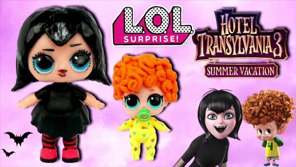 Bebes LOL Surprise DIY de Familia Hotel Transylvania 3 Mavis y Dennis