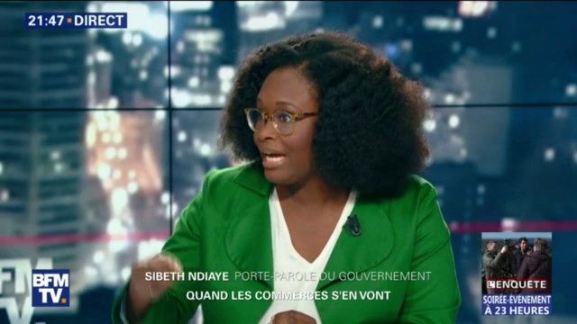 On mène la bataille de l'emploi à vos côtés promet Sibeth Ndiaye à un habitant de Revin (Ardennes)
