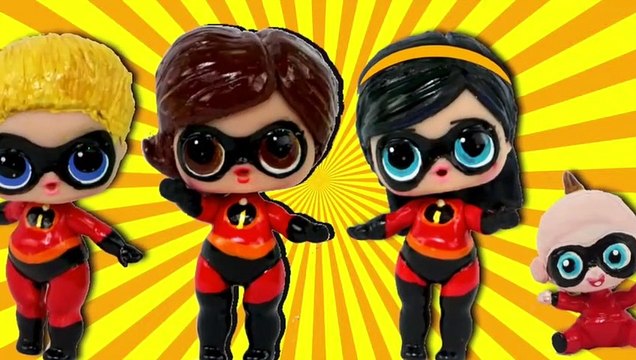The Incredibles 2 Family Transforms into Custom LOL Surprise Baby Dolls