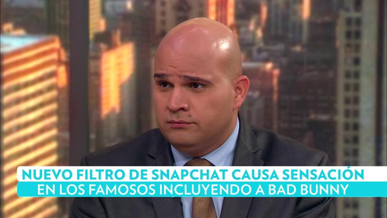 Nuevo filtro de Snapchat causa sensación en los famosos incluyendo a Bad Bunny