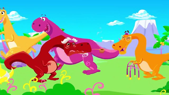 Dangerous Dinosaurs Compilation! Baby T-Rex, Jungle by Little Angel: Nursery Rhymes and Kid's Songs
