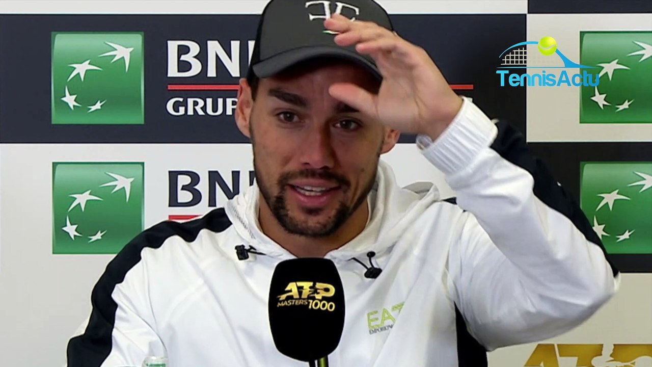 ATP - Rome 2019 - Fabio Fognini a battu chez lui à Rome Jo-Wilfried Tsonga  : "Je suis sous anti-inflammatoire"