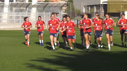 Primer entrenamiento de la Selección Femenina de fútbol