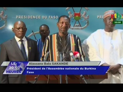 RTB/Le Président du Faso reçoit en audience les Présidents des assemblées nationale du G5 Sahel