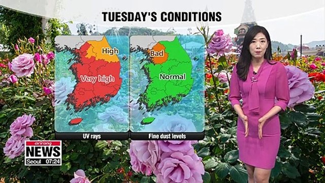 Cool morning, warm afternoon with high UV rays _ 051419