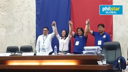 Joy Belmonte, Gian Sotto proclaimed winners in Quezon City