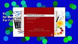 Full E-book Handbook of Clinical Sexuality for Mental Health Professionals  For Full
