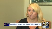 Walmart is raising the minimum age to buy tobacco to 21